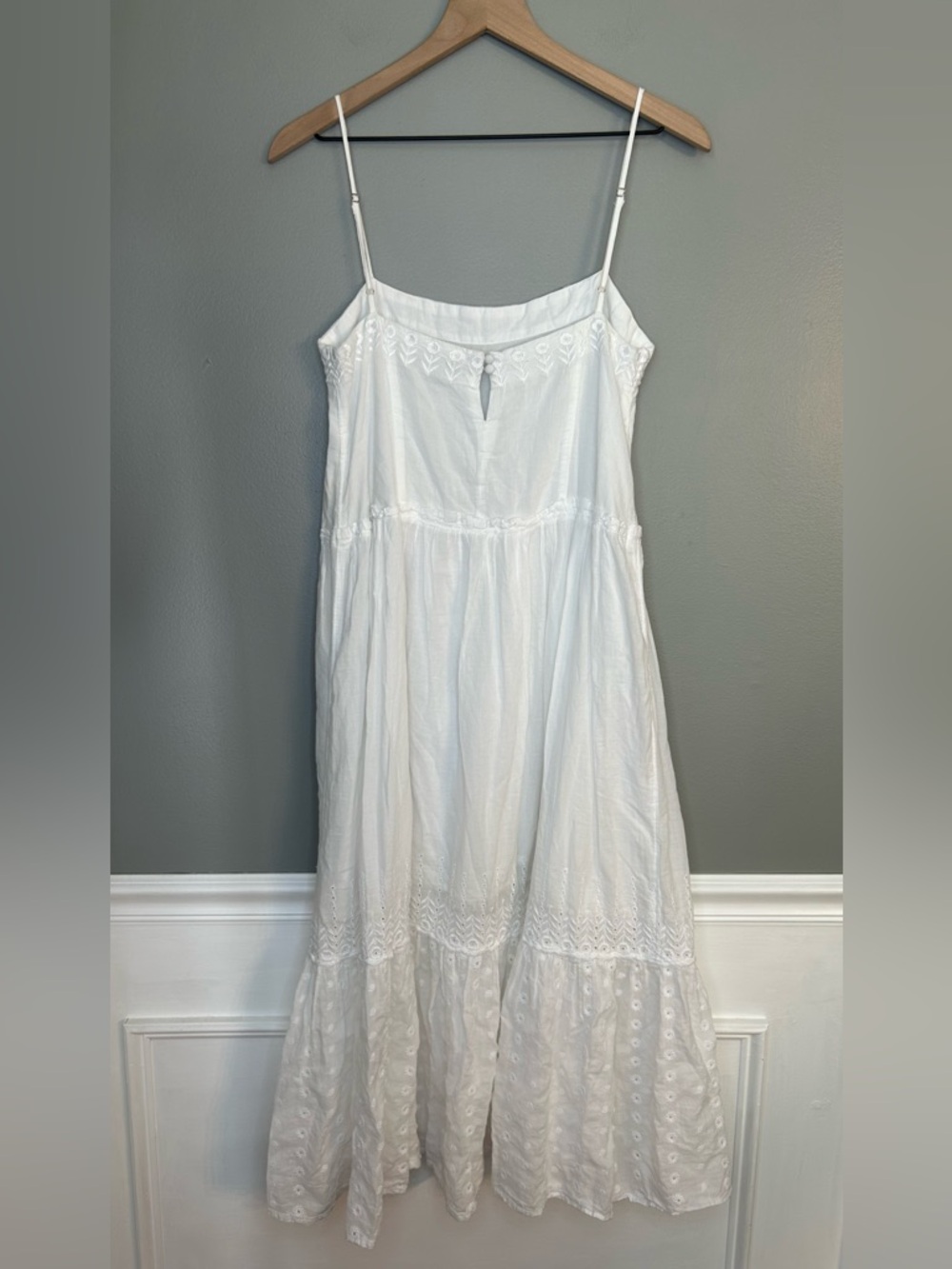J.Crew Women’s White Sorrento dress in cotton voile, Size Small - Picture 6 of 10